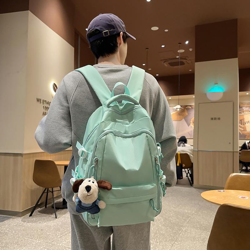Schoolbag Campus Style High School College Students High Value School Bag Simple Versatile Large Capacity Backpack Short Trip Backpack