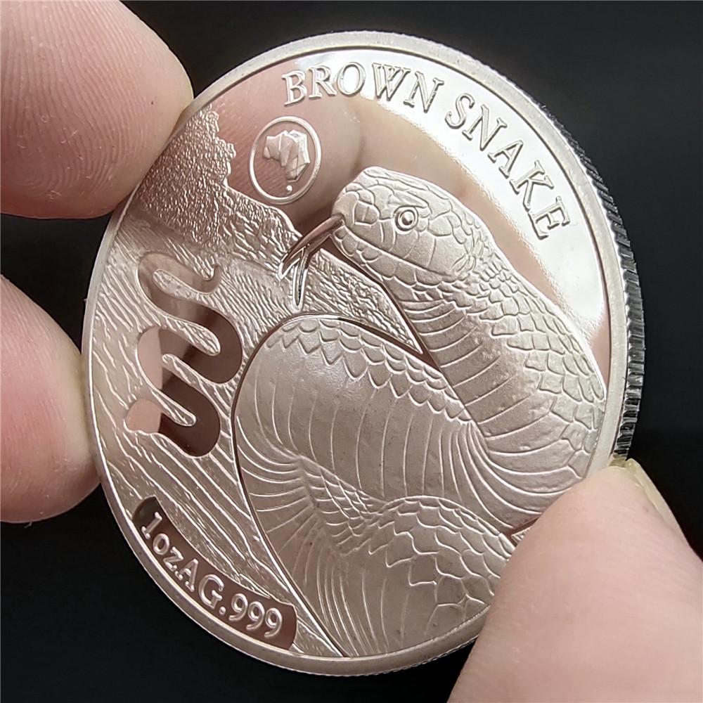 2019 Australian Animal Koala Commemorative Coin, Kangaroo, Crocodile Commemorative Coin, Crocodile, platypus, Snake, Queen's Avatar kookaburra