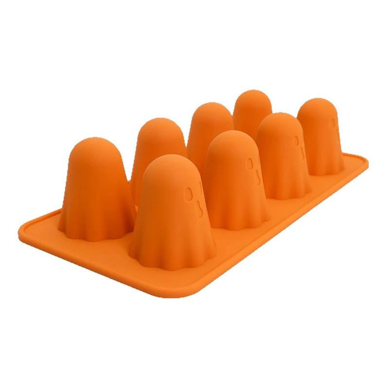 

Halloween Ghost Jello Silicone Mold Spooky Baking For Cake Chocolate Candy Flexible Easy Release Halloween Kitchen Accessories