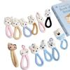 Miffy Rabbit Plush Phone Case Lanyard: Handheld Anti-lost Wrist Strap Keychain Pendant.