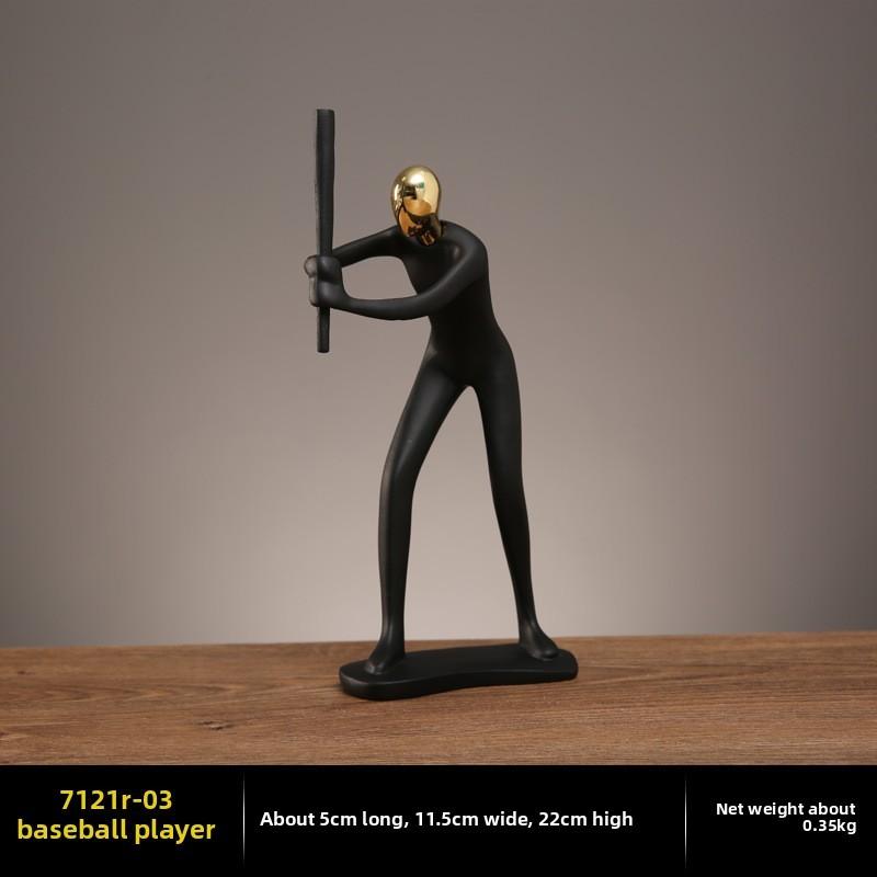 Sports Athlete Resin Sculpture For Living Room Desk Gift For Friends Family Colleagues