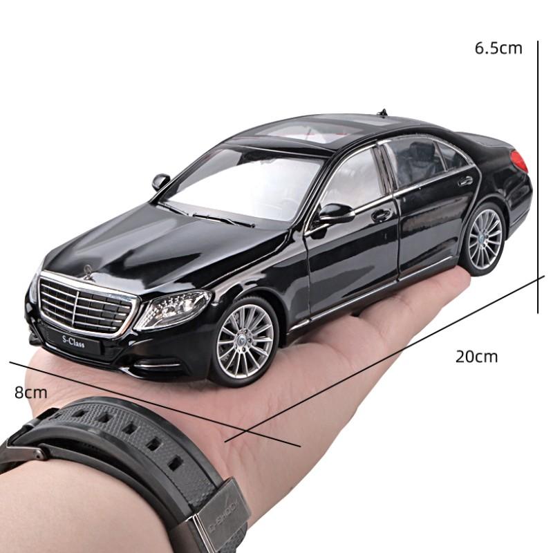 Welly 1/24 Mercedes-Benz Classe S S500 Modello di Auto in Lega Diecast Metallo Veicoli Giocattolo Modello di Auto Alta Simulazione Collezione Regali per Bambini