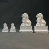 Chinese Stone Lion Plaster Statue Table Decoration Creative Feng Shui Landscape Ornaments Sculpture Room Aesthetic Decor