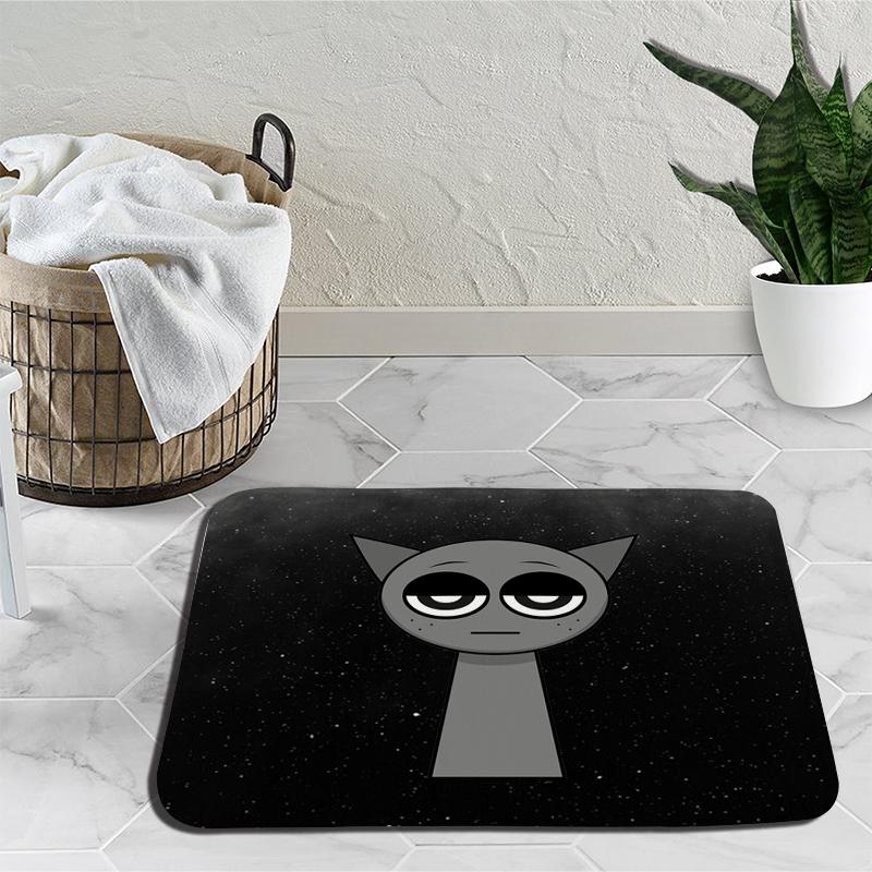 

Cartoon Sprunki Incredibox Floor Mat Ins Style Velvet Anti-fouling Домашній ганок Абсорбуючий протиковзкий кухонний килимок 9