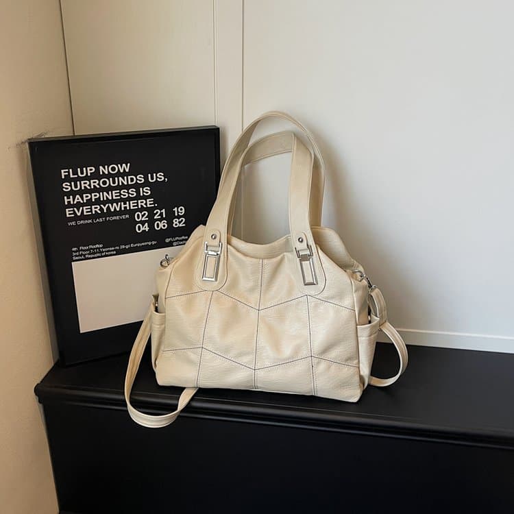 

Retro Old Tote Bag Shoulder Underarm Bag off білий колір
