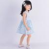 Baby Girls Summer Dress Sleeveless Hollow Back Pleated Skirt T-Shirt Dress 0-24 Months Breathable Photoshoot & Party Outfit