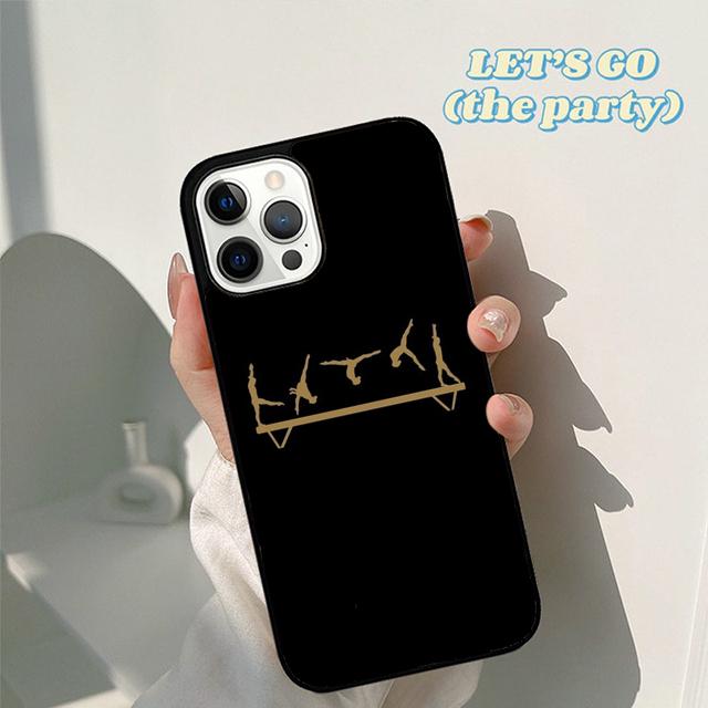 Autumu Rainbow Gymnastics Silhouette Phone Case Cover for iPhone 17 Air 16 16e 15 12 11 13 14 Pro Max Apple Plus