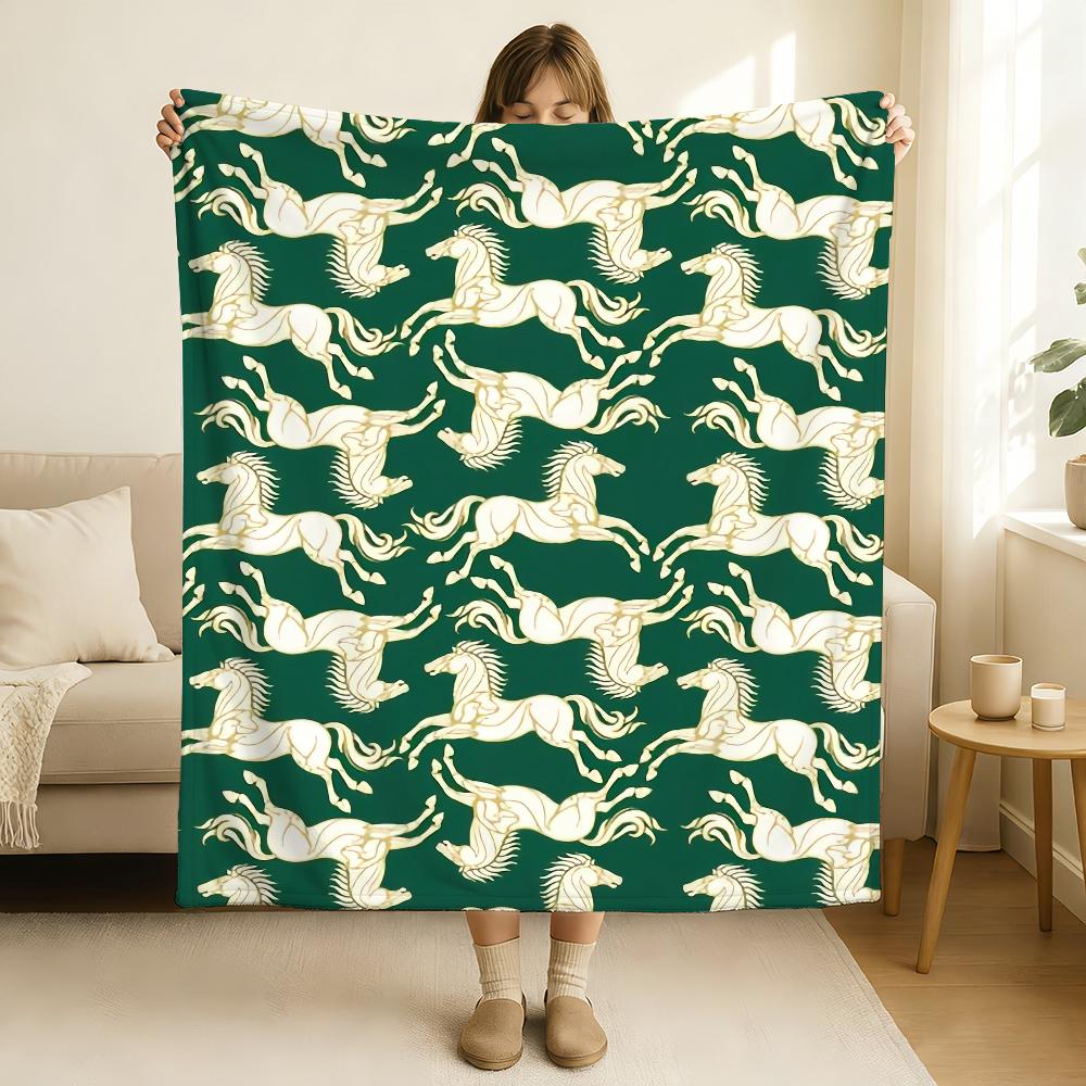 

Art The Kingdom of Rohan Horses Blanket Soft and Skin Friendly For Couch Bed Napping Bedspread All Seasons Comforter 75x100cm (30x40inch)