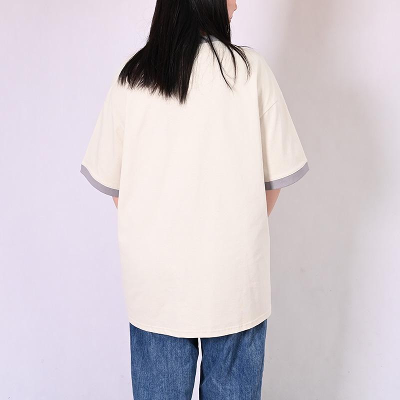 Vans Breathable Brand Logo Cartoon Anime Round Neck Short Sleeve T-Shirt Men Tops Off-White VN000GRU2N1