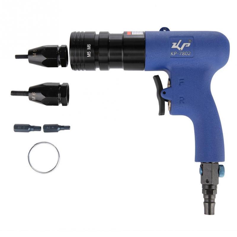 Pistolet à Riveter Pneumatique Bleu - Pour Rivets De M3 à M12, Outil Professionnel Air Comprimé