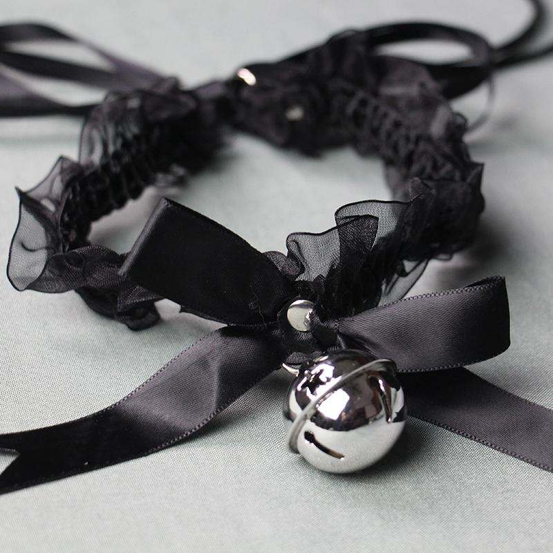 Flirting Toys Female Sex Bondage Cosplay Games Sexy Black Lace Collar Slave Game Tool