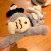 Women Hair Claw Soft Plush Fish Shape Hair Clip Large Size Back Head Hair Clip Winter Hair Accessory