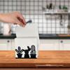 Portatovaglioli a Forma di Tazza da Caffè Porta Fazzoletti in Acciaio Inossidabile per Cucina Ristorante Tavolo Porta Tovaglioli Articoli per la Casa