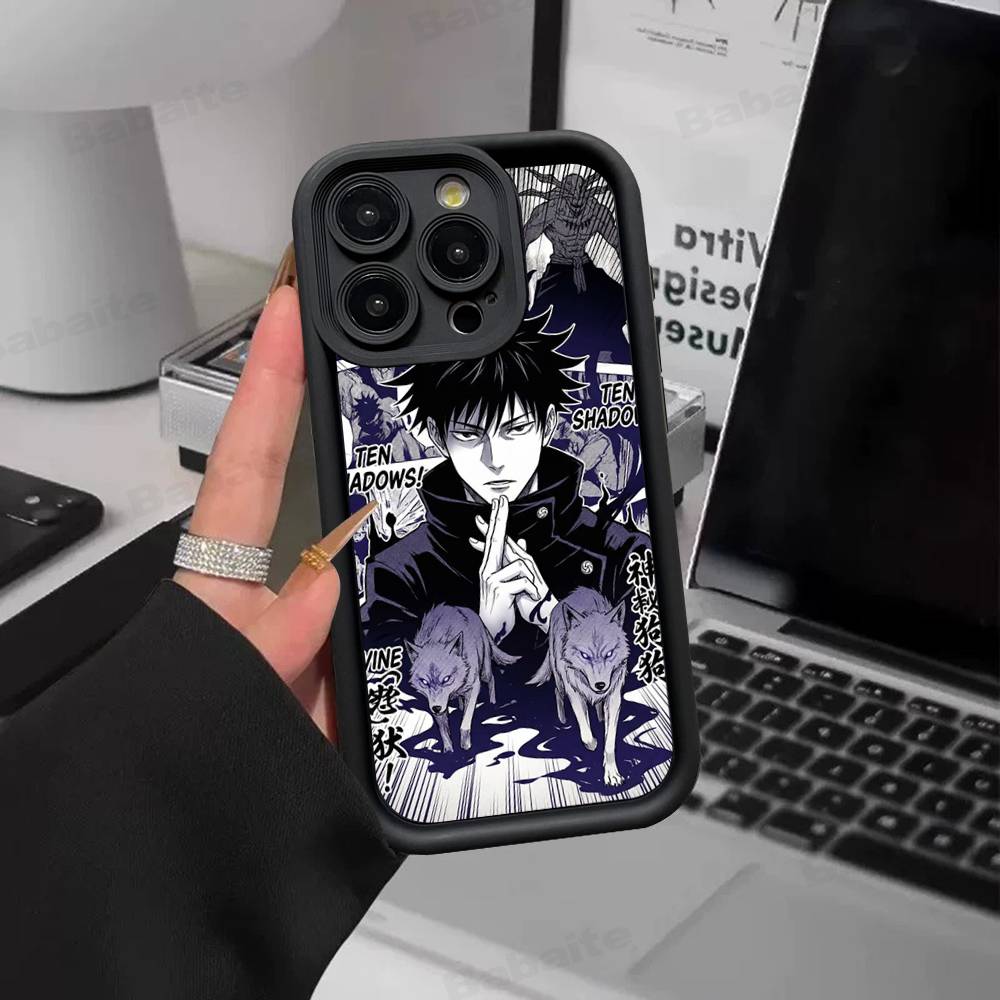 Anime F-Fushiguro M-Megumi Phone Case For IPhone 17 16 15 14 13 12 11 Pro Max Plus Silicone Shockproof Case