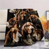 1Pc Rottweiler Dog Print Flannel Blanket, High quality Comfortable for All Seasons, Home Decor, Warmth and Comfort, Perfect for Christmas Gifts