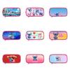 Stitch And Angel Cartoon Print Student Double Layer Stationery Storage Bag For Kids And School Use