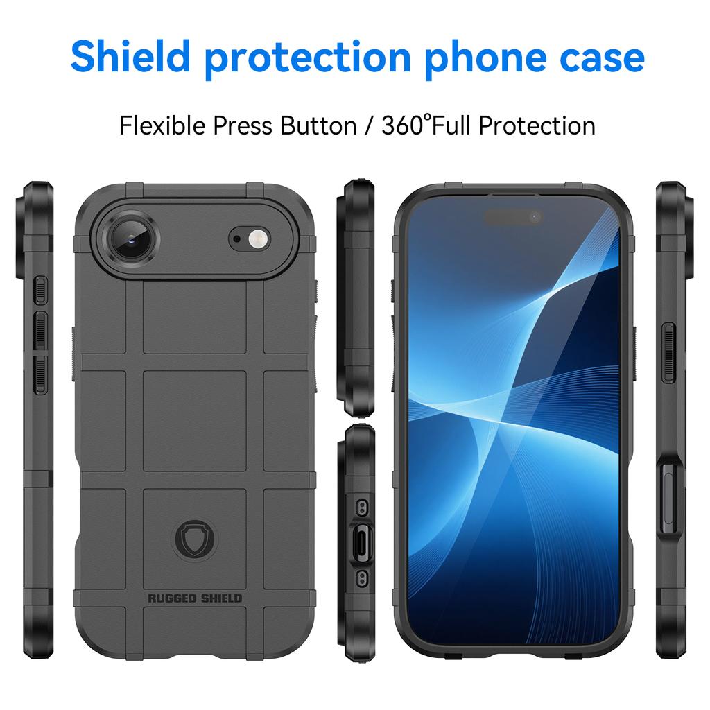 For iPhone 17 Air Case Grid Design Soft TPU Scratch-Proof Phone Cover