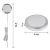 SinLoon LED Cabinet Disc Lighting 12V Linkable LED Disc Recessed or Surface Suitable for Under Decoration 4 Pack Round Fixture, Lamp, Installation,
