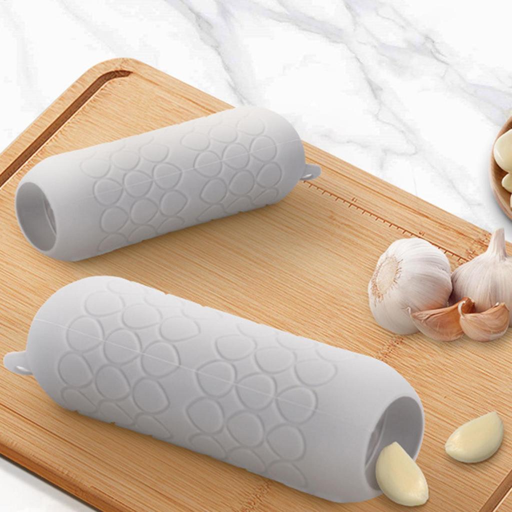 Silicone Garlic Peeler Easy Useful Kitchen Fruit Vegetable Tools Tube Garlic Stripper Tube Roller Garlic Skin Remover Garlic