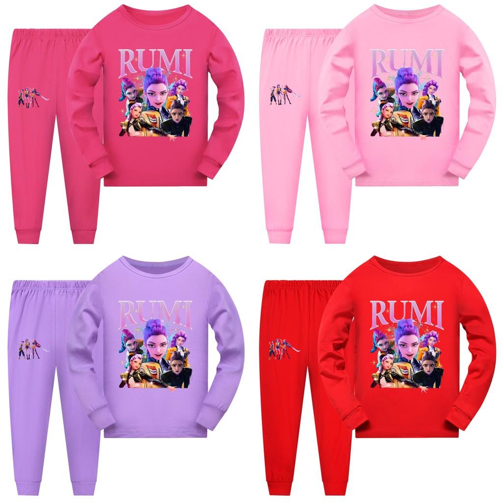 Kpop Demon Hunters Children Short Sleeve Shorts Pajama Set For Sleepwear And Family Comfort