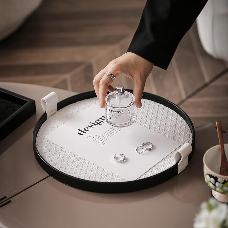 Leather Tray Vintage Storage Tray For Home Room Living Room Office Decor For Christmas Valentine's Day New Year Decor