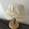 Hat women's autumn and winter new elegant temperament basin hat fashionable face small bucket hat foldable sun hat