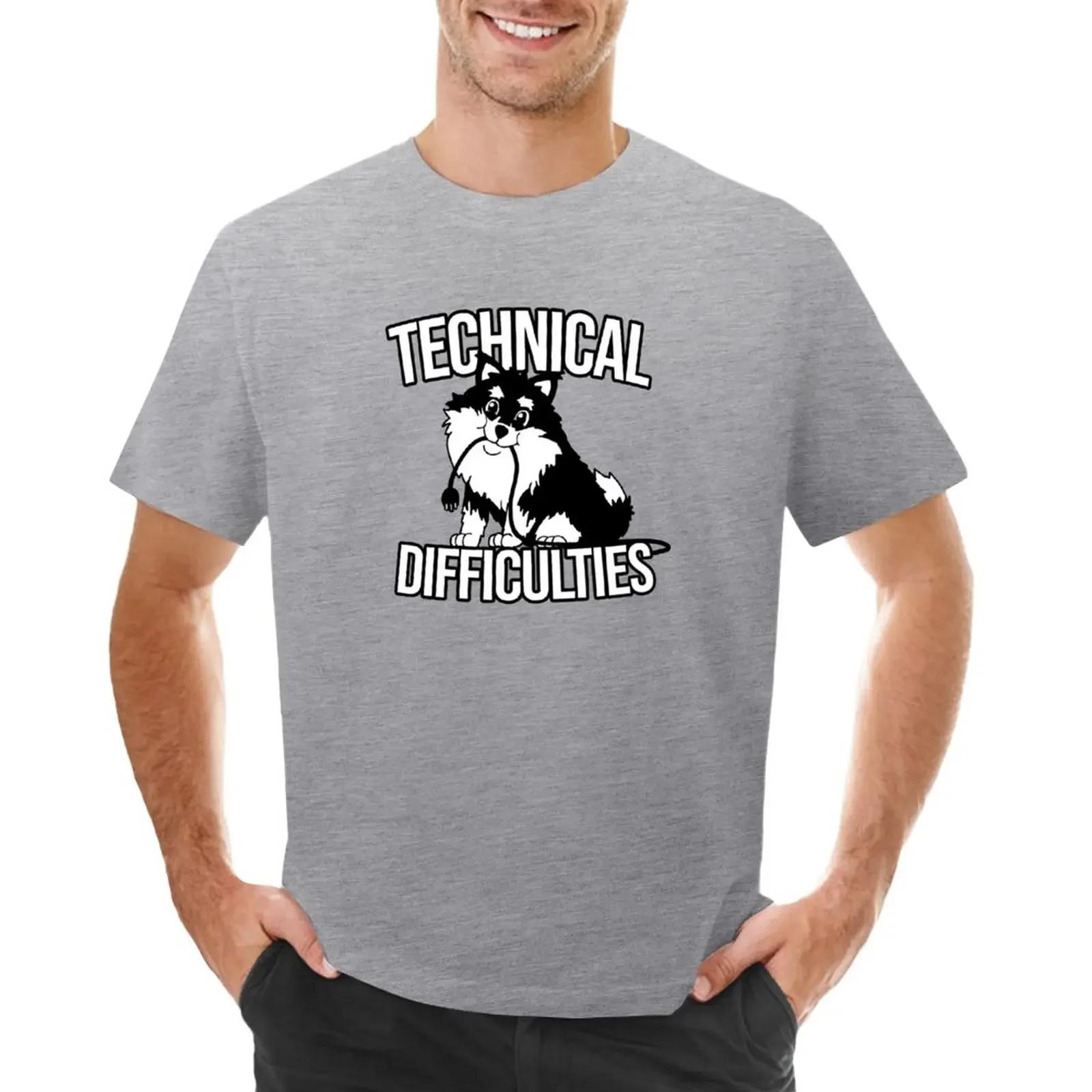 

Skadi Tech Difficulties TShirt aesthetic clothes graphics plain black t shirts men S