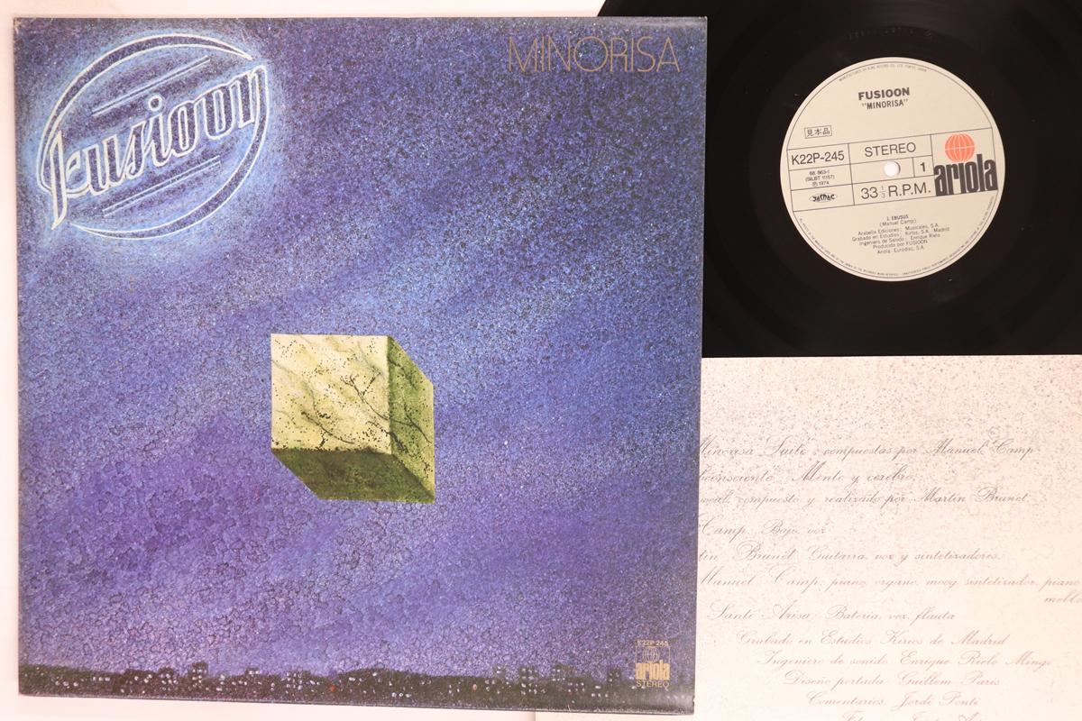 LP Record FUSIOON Minorisa K22P245PROMO ARIOLA 1982 Japan Rock Used