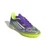 Junior Futsal Shoes F50 LEAGUE TF for Boys and Girls NIL82 Purple Lemon Cm [Adidas] 17-24.5cm Rush/Footwear White/Lucid (JI0000) 22.0