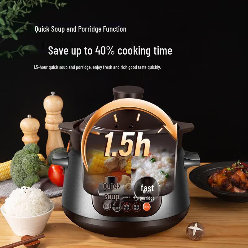 SUPOR Smart Electric Ceramic Stew Pot CN Plug (adapter Included)