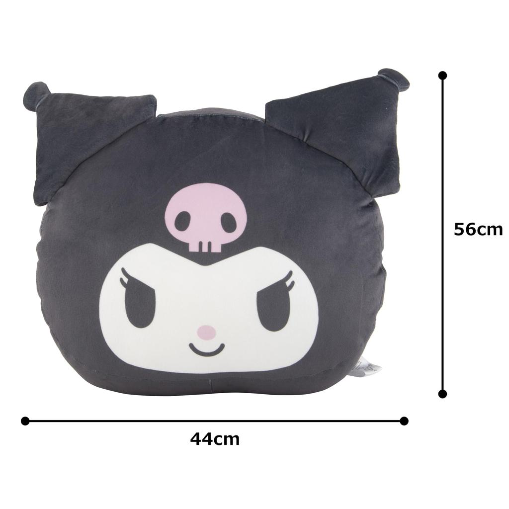 MORIPiLO Kuromi Body Hug Me Plüsch Charakter Sanrio Hug Me 427770 Kissen, Ca.. 44x56cm, Kissen, Waren, Geschenk, Kissen, Schwarz,