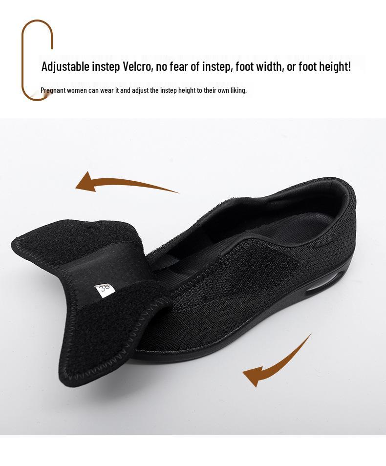 Scarpe da Passeggio da Donna 2025 in Rete Traspirante con Velcro - Suola Morbida, Comfort Casual