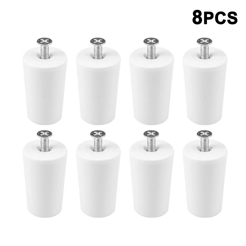 8Pcs White Plastic Blind Stoppers Smooth Compact Roller Shutter Repair Curtains Accessories Window Blind Stopper Parts