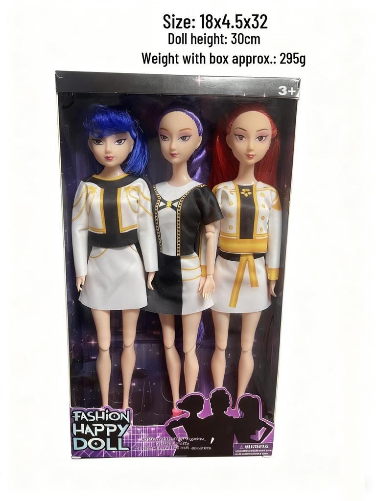 KPOP Demon Hunter Girl & Boy Group Animated Dolls with Theme Song & Colorful Lights