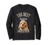 Best Spaniel Dad Ever American Cocker Spaniel Dog Vintage Long Sleeve T-Shirt
