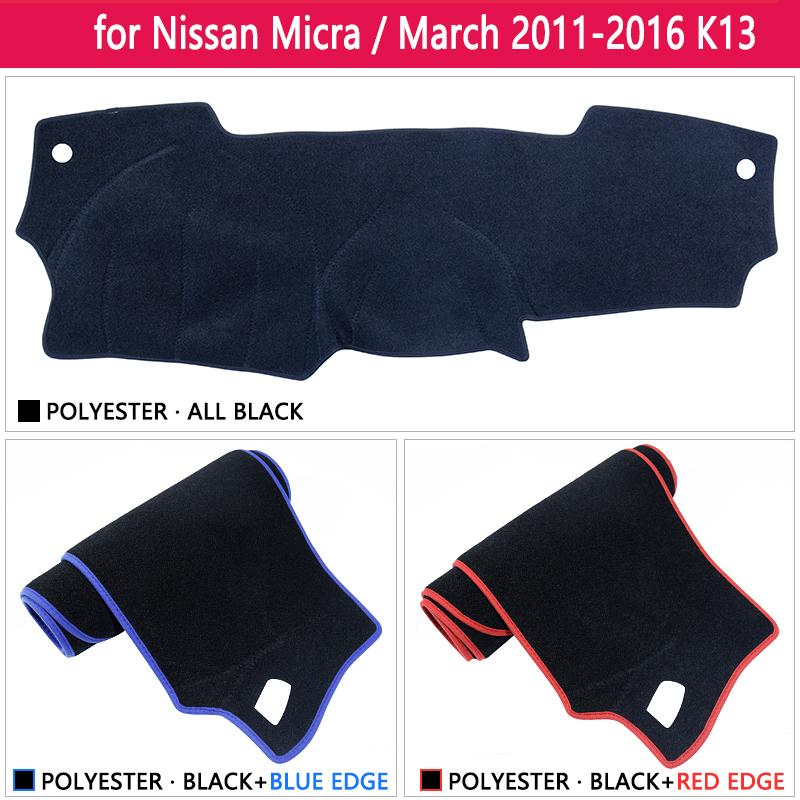 for Nissan Micra March K13 2011 2012 2013 2014 2015 2016 Anti-Slip Mat Dashboard Cover Pad Sunshade Dashmat Car Accessories Rug