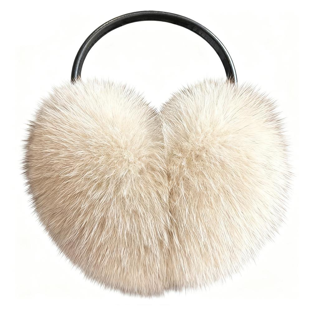 Vintage Faux Mink Fur Earmuffs Fuzzy Ear Warmers Covers For Womens Girls Winter Fashion Adjustable Soft Warm Faux Fur EarMuffs