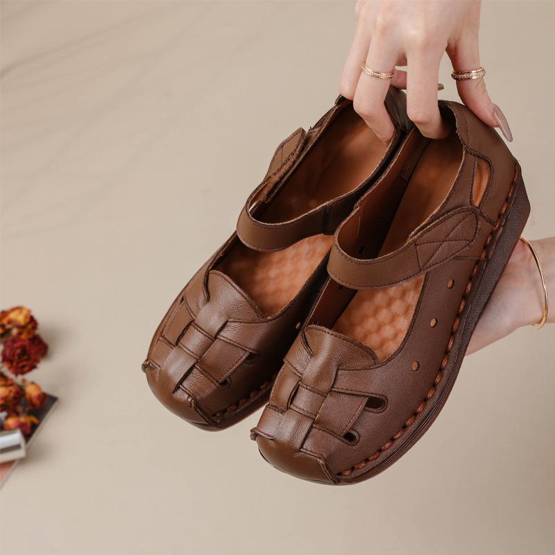 Retro Odinės Rankų darbo Platforminiai Šokių Sandalai Moterims (Pavasaris Vasara)