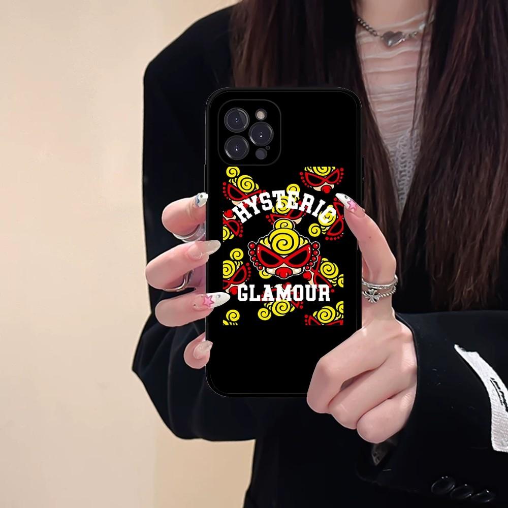 Japan Fashion Hysteric Mini Silicone Phone Case Silicone Soft For Iphone 15 14 13 12 11 Pro Mini XS MAX 8 7 6 Plus X XS XR Cover