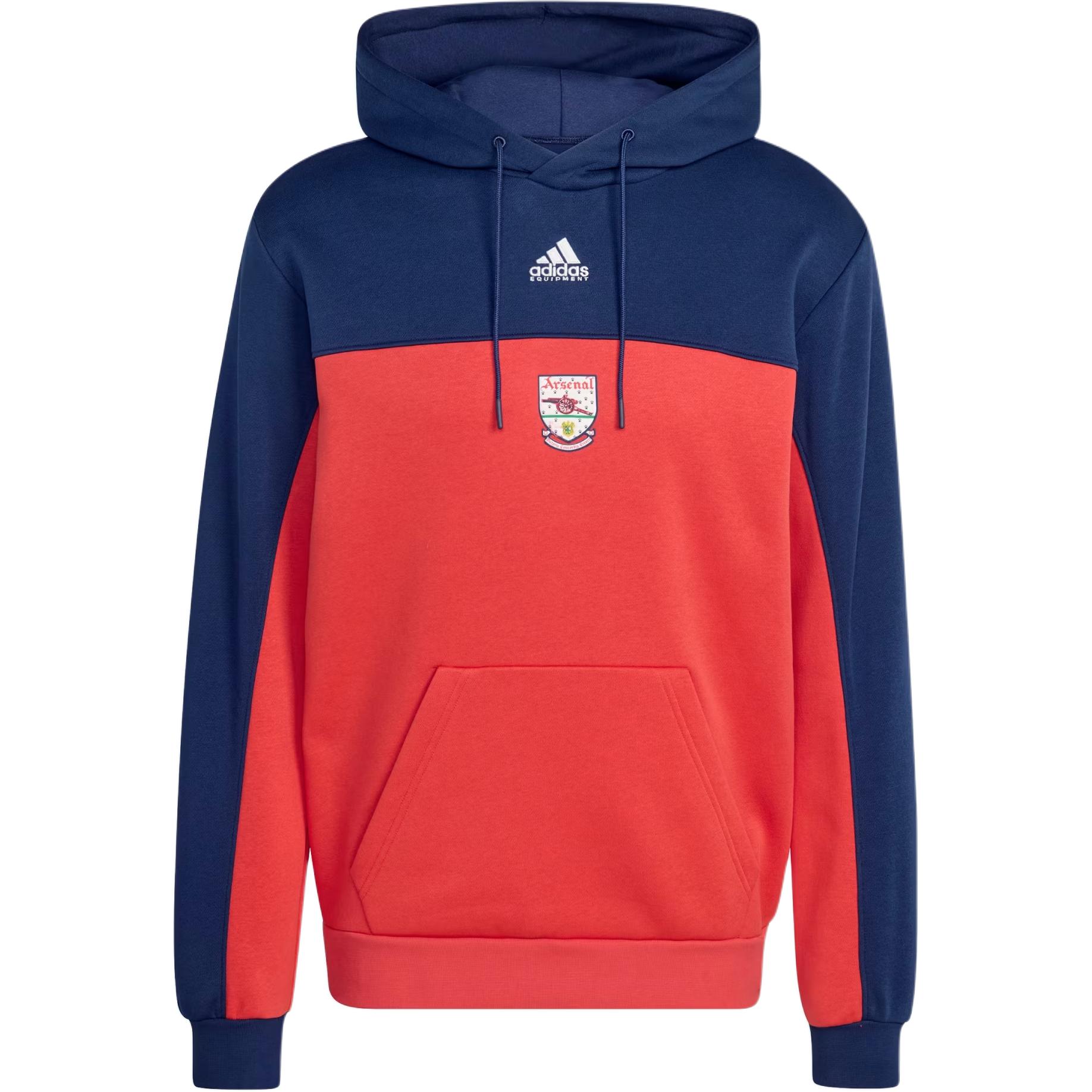 

Adidas Arsenal FW25 Удобный Повседневный Мягкий Пуловер с Капюшоном Мужская толстовка KE3910 2XL