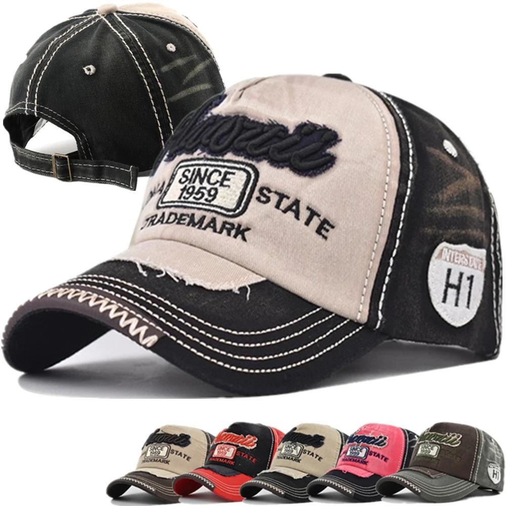 Heißer Verkauf Unisex Washed Cotton Cap 1959 Buchstabenstickerei Vintage Baseballkappe Männer Frauen Verstellbar Lässig Outdoor Sporthut