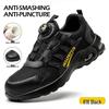 Men's Steel Toe Safety Shoes - Breathable, Wear-Resistant, Anti-Slip, Soft Sole for Comfort & Long Standing, Anti-Smash, Anti-Puncture.