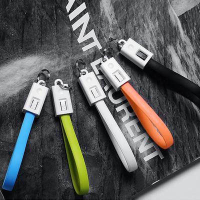 Micro USB/Type-C Keychain Lanyard Data Sync Charging Cable for Android iPhone