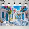 Brush wedding season background, Greek style alley background, Moroccan style wedding background