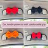 Bowknot Protective Cover for Automobile Roof Handles to Prevent Scratches Wear and Dirt Anti Slip Easy Installation Grip
