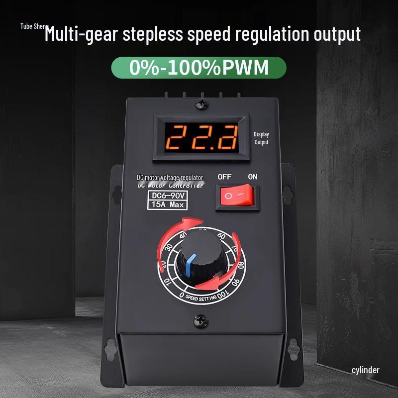 Universelles PWM-Modul zur Drehzahlregelung von Gleichstrom-Bürstenmotoren: 6V-90V