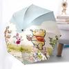 Hundred Acre Wood, Winnie-the-Pooh Themed Automatic Opening and Closing Umbrella, Brightly Colored 8-rib Portable Umbrella, Suitable for Men and Women