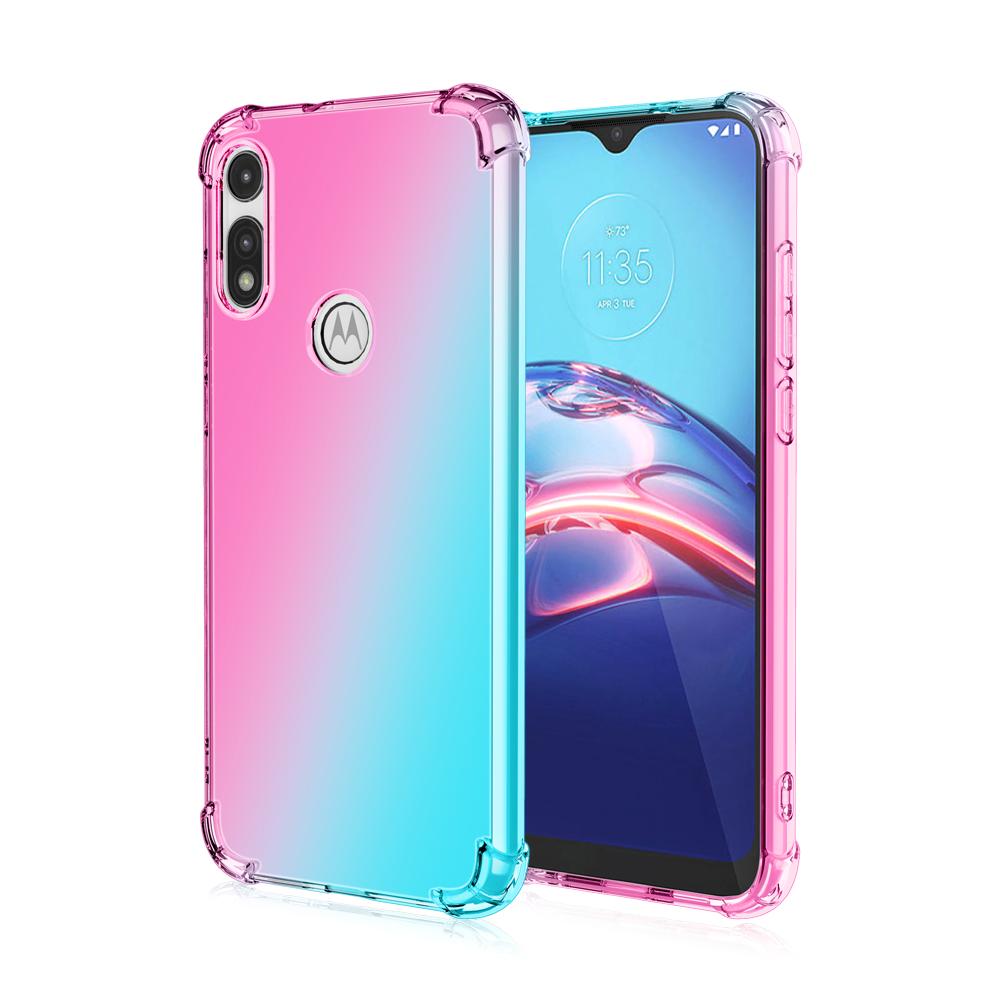 Klare, süße Handyhülle mit Farbverlauf, schlanke, kratzfeste, flexible TPU-Abdeckung, stoßfeste Schutzhülle für Moto E30 G Play Stylus 5G 2024 Power Plus E13