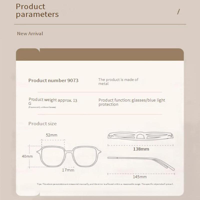 New Gold Wire Square-framed Glasses Can Be Matched With Myopia Trends And Versatility Without Picking On The Face