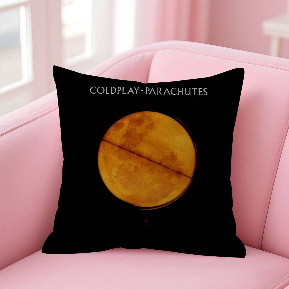 Band CColdplay Moon Music Maple Design Cushion Cover Happy Autumn Harvest decor Holiday Decorati Pillow Cover